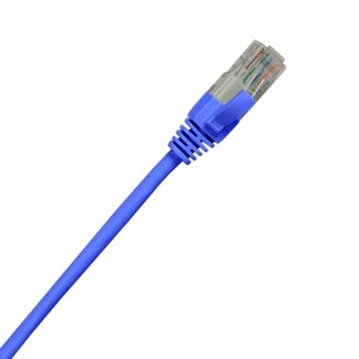 Cat5e UTP RJ45 Booted PVC Patch Lead 20m Blue