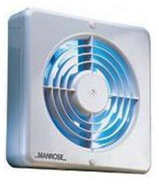 Wall/Ceiling PIR Sensor Control Fan 150mm 6in