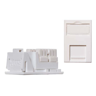 Cat6 LJ6C UTP Module 38.5x25mm White
