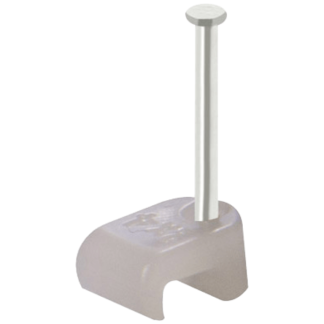 7PT Cable Flat Bell Wire Clip 2x4mm Clear