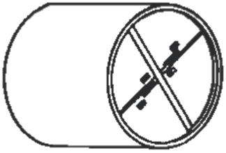 In-Line Back Draught Shutter 100mm 4in