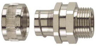 Swivel Male Thread Connector PG9 Brass