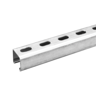 Slotted Strut Channel 41x41x2.5mmx3m Steel Pre-Galvanised