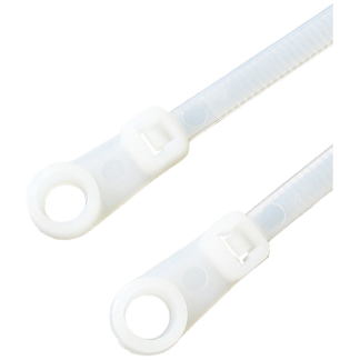 Mounting Hole (Pack of 100) Cable Tie 200-4.8mm Natural Nylon