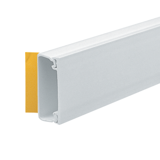 Mini Self Fixing Trunking 38x16mmx3m White