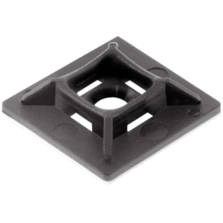 Cable Tie 2 Way Base 25mm Black