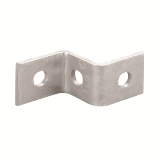 3 Hole Z Bracket 41x41mm Steel Hot Dip Galvanised