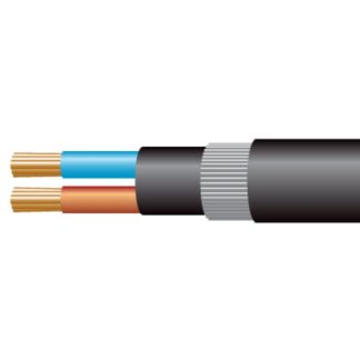 2 Core SWA XLPE/PVC Cable 10mm Black