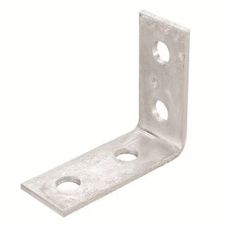 4 Hole Right Angle Bracket Steel Hot Dip Galvanised