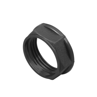 Locknut 20mm Black PVC