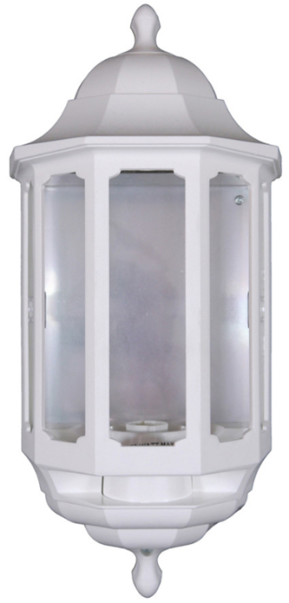 Half IP44 Lantern 60W White