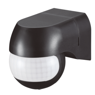 Wall Rotatable 180Deg IP44 PIR 55.5x68x80mm Black