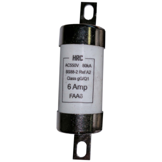 HRC A2 Type Offset Bolted BS88 Fuse 6A