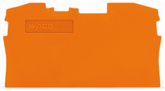 End & Intermediate End Plate 1mm Orange