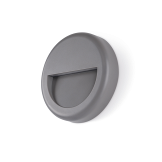 Surface Mount Round Path 3000K Wall Light Dark Grey