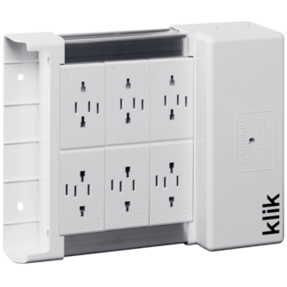 6 Way 4P Lighting Distribution Unit Marshalling Box 16A White