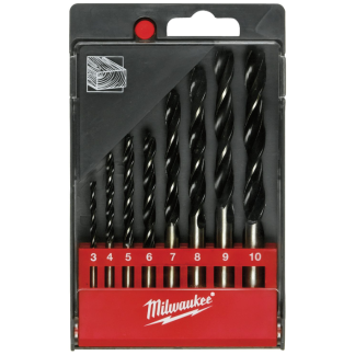 Lip & Spur/Brad Point for Wood Drill Bit Set 3/4/5/6/7/8/9/10mm