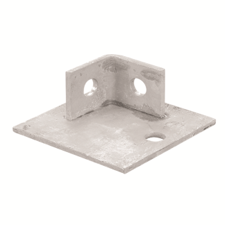 Corner Base Plate Bracket 41mm Steel Hot Dip Galvanised