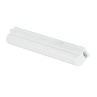 Undercabinet LED Batten T5 3000K Luminaire 220mm White Polycarbonate