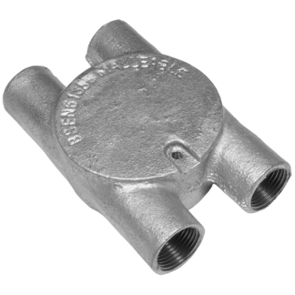 Conduit 4 Way H Box 20mm Galvanised