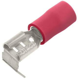 Pre-Insulated Fem Push On Adaptor Terminal 6.3mm Red