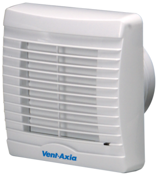 VA100XP Axial Extractor c/w Shutter Fan 100mm 230V White