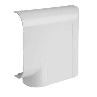Curve Flat Angle Profile 1 Cover 167x50mm White