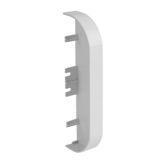 Curve Profile 1 End Cap 167x50mm White
