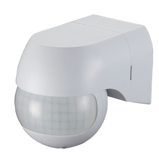 Wall Rotatable 180Deg IP44 PIR 55.5x68x80mm White