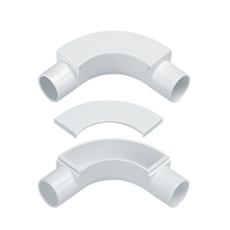 Inspection Bend 20mm White PVC