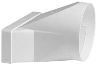Round to Rectangular Adaptor 220x90mm