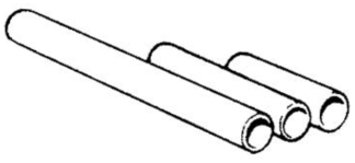 Round Pipe 100mm/4in L1000 PVC