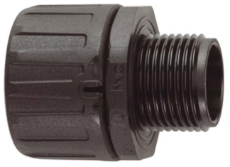 External Fixed Metric Thread Connector Black