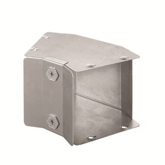 45Deg Gusset Inside Lid Bend 100x100mm Steel Pre-Galvanised