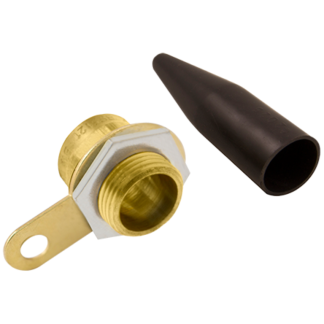 BW c/w Locknut Shroud & Earthtag Cable Gland 20mm Brass