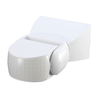 Wall M/D 180Deg IP65 PIR 80x51.5x119.5mm White