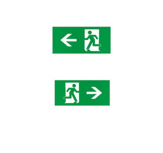 1 x Left & 1 x Right Running Man Legend