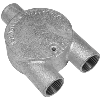 Conduit 3 Way Y Box 20mm Galvanised