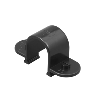 Spacer Bar Snap Together Saddle 20mm Black PVC