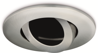 Mains Twist & Lock Tilt Bezel Brushed Nickel