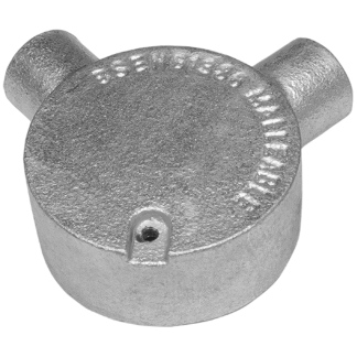 Conduit Angle 2 Way Box 20mm Galvanised