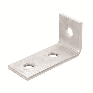 3 Hole Right Angle Bracket Steel Hot Dip Galvanised