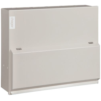 6 Way Round KO Consumer Unit 100A Metal