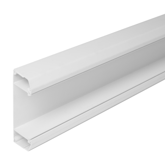 Trunking c/w 2 Dividers Base 140x50mmx3m White
