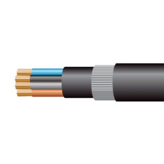 4 Core SWA XLPE/LSOH Cable 1.5mm Black