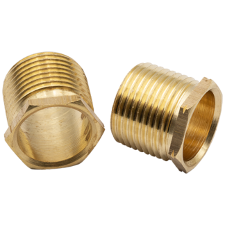 Long Pattern Male Bush 20mm Brass