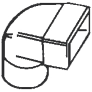 Elbow Bend 100x204x60mm