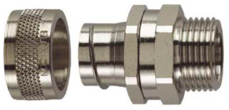 Swivel Male Thread Connector 32mm Brass