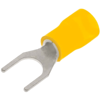 Pre-Insulated Fork Terminal 5mm Yellow