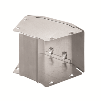 45Deg Gusset Outside Lid Bend 100x100mm Steel Pre-Galvanised